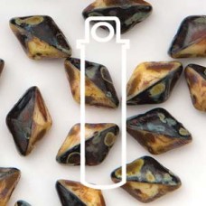 Gemduo 8x5mm Duet Blk/wht Dk Trav 8+ Gm/tb