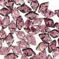 Gemduo 8x5mm Silver Splash Amethyst 100 Gm/bg