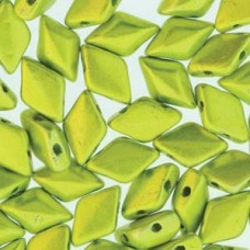 Gemduo 8x5mm Metalust Electric Green 100 Gm/bg