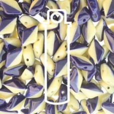 Gemduo 8x5mm Duet Navy Ivory Opq 8+ Gm/tb