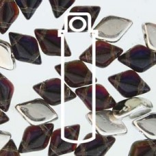 Gemduo 8x5mm Backlit Grey/violet Iris 8+ Gm/tb