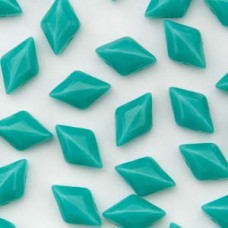 Gemduo 8x5mm Turquoise Green Opaque 100gm/bg