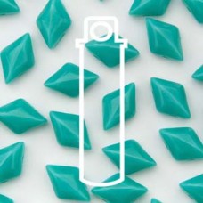 Gemduo 8x5mm Turquoise Green Opaque 8+gm/tb