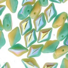 Gemduo 8x5mm Duet Gtq Ivory Ab 100 Gm/bg