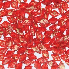 Gemduo 8x5mm Gold Splash Ruby 100 Gm/bg