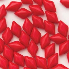 Gemduo 8x5mm Coral Red Opaque 100 Gm/bg
