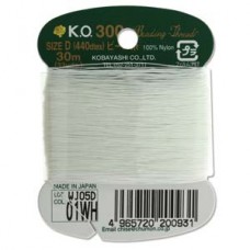 Ko Thread White Size D 30 M (33 Yards) Card