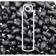 Long Drop 3 X 5.5mm Matte Black-apprx 25 Gm/tb (401F) Long Drop 3 X 5.5mm Matte Black-apprx 25 Gm/tb (401F)