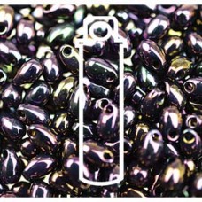 Long Drop 3 X 5.5mm Metallic Purple Iris-apprx 25 Gm/tb (454) Long Drop 3 X 5.5mm Metallic Purple Iris-apprx 25 Gm/tb (454)