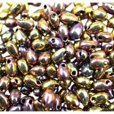 Long Drop 3 X 5.5mm Gold/violet Metallic-250 Gm/bg (462)