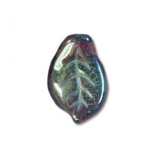 Leaf 9x14mm Dk.amethyst Ab Fire Prcd Per 100