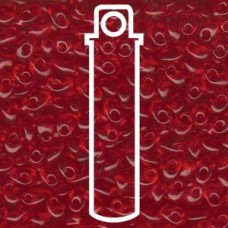 Long Magatama 4x7mm Tr Red Orange-aprx 8.5gm (140)