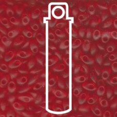 Long Magatama 4x7mm Matte Tr Red Orng-aprx 8.5gm (140F)