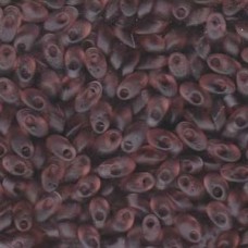 Long Magatama 4x7mm Matte Tr Smoky Amy-100gm (142F)