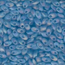 Long Magatama 4x7mm Matte Tr Aqua Ab-100gm (148FR)