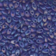Long Magatama 4x7mm Matte Tr Sapphire Ab-100gm (150FR)