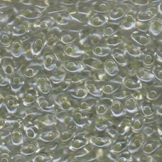 Long Magatama 4x7mm Spkl Clry Lnd Crys-100gm (1527)