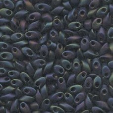 Long Magatama 4x7mm Matte Purple Iris-100 Gm Bag (2014)