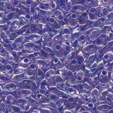 Long Magatama 4x7mm Lavender-lined Crystal Ab-100 Gm Bag (2150)
