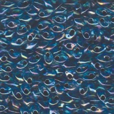 Long Magatama 4x7mm Noir Lnd Aqua Ab-100gm (2168)