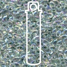 Long Magatama 4x7mm Lined Light Seafoam Ab-8.5 Gm/tb (263)