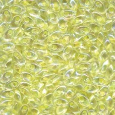 Long Magatama 4x7mm Clear Lemon Rnbw Ab-100 Gm Bag (267)
