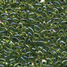 Long Magatama 4x7mm Green Lnd Chart Ab-100/gm (341)