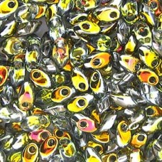 Long Magatama 4x7mm Crys Marea-100gm (4551)