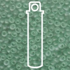 Magatamas 4mm Matte Trans Pale Green -apx 24gm (2104F)