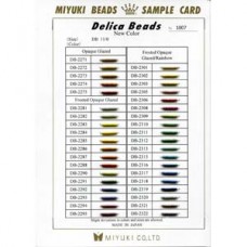 Miyuki Card Delica 1007 Opaque Glazed Miyuki Card Delica 1007 Opaque Glazed