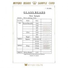 Miyuki Card Silver Plating #te-38/r Miyuki Card Silver Plating #te-38/r