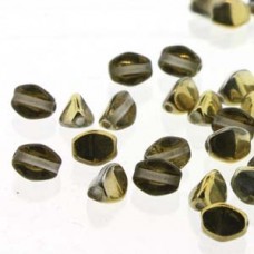Pinch Bead 7mm Crystal Amber-25bds/st-6st/bg