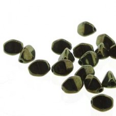 Pinch Bead 7mm Jet Red Luster-25bds/st-6st/bg