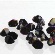 Pinch Bead 7mm Jet Sliperit-25bds/st-6st/bg