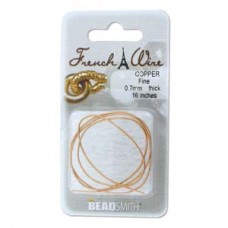 French Wire Copper Color Fine (.7mm)- 16in