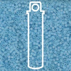 1.8mm Miyuki Cube Matte Tr Aqua Ab -aprx 8.2gm (148FR)