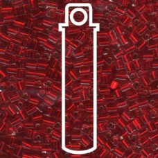 Silver Lined Ruby Miyuki 3mm Cubes Aprx 20gm/tb (11)