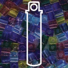 3mm Square Mix Gemtones Aprx 20gm/tb (MIX14)