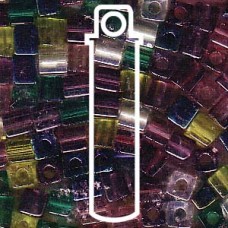 3mm Square Mix Lavender Garden- Aprx 20gm/tb (MIX21)