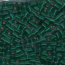 Miyuki 4mm Squares 250 Grams S/l Christmas Green (17)
