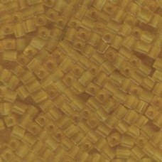 Miyuki 4mm Squares 250 Grams Transparent Frosted Tan (132F)
