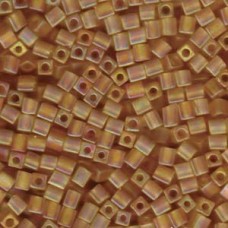 Miyuki 4mm Square 250 Gram Bag Matte Tr Lt Topaz Ab (132FR)