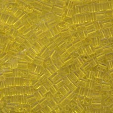Miyuki 4mm Squares 250 Grams Transparent Yellow (136)