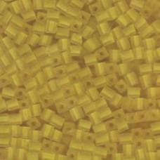 Miyuki 4mm Squares 250 Grams Transparent Frosted Yellow (136F)