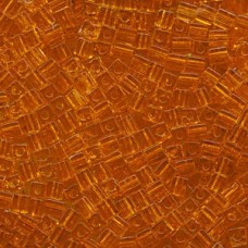 Miyuki 4mm Squares 250 Grams Transparent Orange (138)