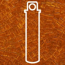 4mm Squares Trnsprnt Orange-apx 20gm (138)