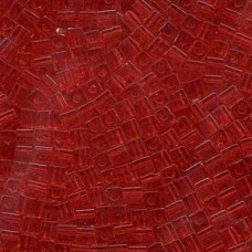 Miyuki 4mm Squares 250 Grams Transparent Red (140)