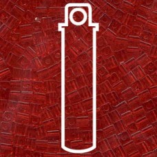 4mm Squares Trnsprnt Red-apx 20gm (140)