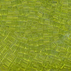 Miyuki 4mm Squares 250 Grams Transparent Lime (143)