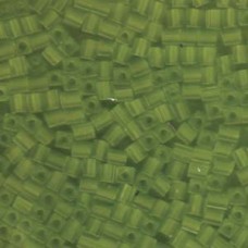 Miyuki 4mm Squares 250 Grams Transparent Frosted Lime (143F)
